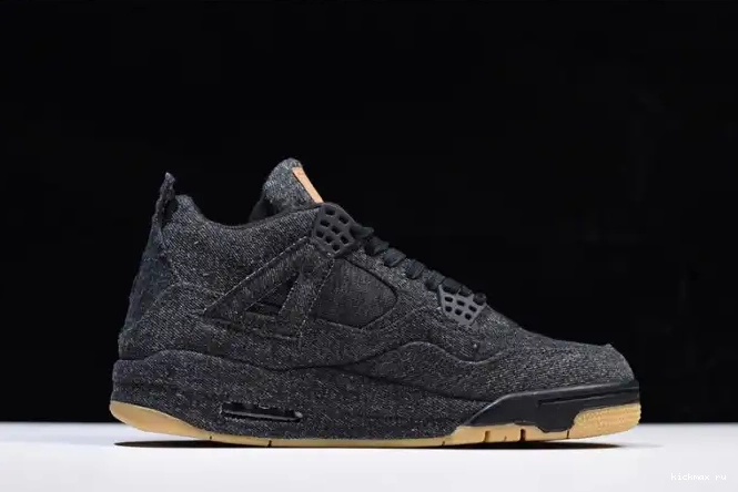 Cheap MAX 'black' x AO2571-001 Jordan 4 Levi's Air 0521